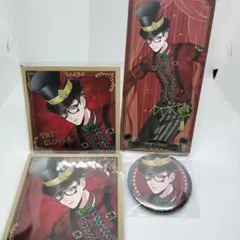 ツイステ 【トレイ】缶バッジ＆ましコレ2枚＆ステージカード