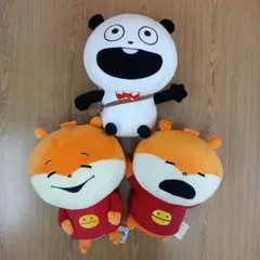 にしむらゆうじ】めちゃでかぬいぐるみ こねずみ ごきげんぱんだ わる