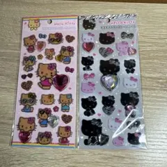 《2》ハローキティ キラキララインストーンシール 日焼け＆ゼブラ 新品未開封