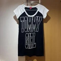 TOMMY GIRL Tシャツミニワンピース　y2k グラフィックT 平成のサムネイル
