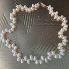 淡水パールネックレス　ホワイト　冠婚葬祭　本真珠　結婚式　カジュアル　本物