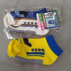 鉄道靴下 鉄下 かがやき ドクターイエロー 16-20㎝ 2足 新品 未使用