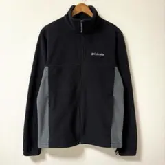 Columbia　フリースジャケット M ブラック×グレー 切り替えデザイン