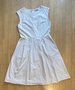 マーガレットハウエル ノースリーブワンピース コットン ベージュ系