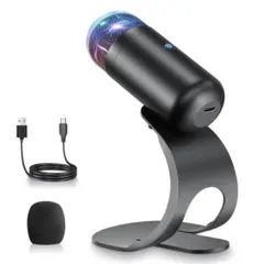 PCマイク USB コンデンサーマイク 配信 ゲーム実況 会議用 高音質のサムネイル