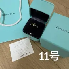 Tiffany & Co. リング Tワイヤー スクエア 8号 PG750 - メルカリ