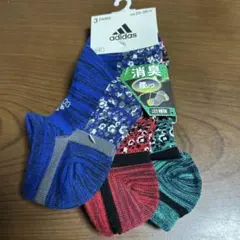 adidas キッズ靴下 3足セット 23~25cm