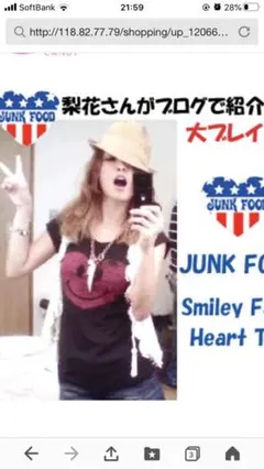 junkfoodのTシャツ　値下げしましたのサムネイル