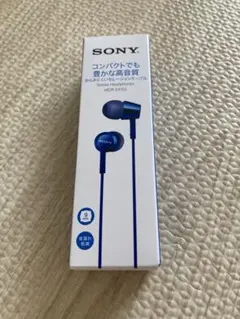 【新品未使用】SONY MDR-EX155 ブルー 有線イヤホン