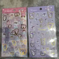 【正規品】マイメロ　クロミ　シール　水彩コスメ