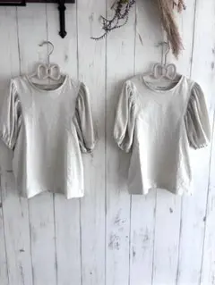 シャーベッTEE Tシャツ　2着　ベージュ　グローバルワーク