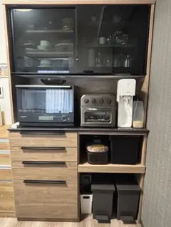 松田家具 ティンバー 1200レンジボード（ダーク）のサムネイル