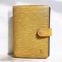 Louis Vuitton エピレザー 手帳カバー イエロー ルイヴィトン 黄色