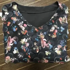 アンティカ　ワンピース　花柄　立体ドット