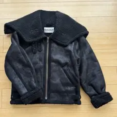 PERVERZE ムートンコート フード付き