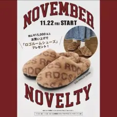 ノベルティロゴルームシューズ