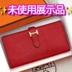 【国内正規品】値下げ不可⚠️エルメス♦︎ベアンスフレ♦︎レッド♦︎ゴールド金具♦︎のサムネイル