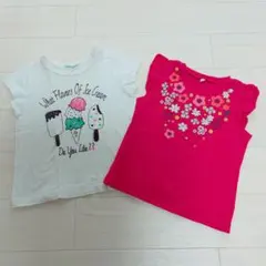 （90）3can4on &西松屋　Tシャツ２枚セットのサムネイル