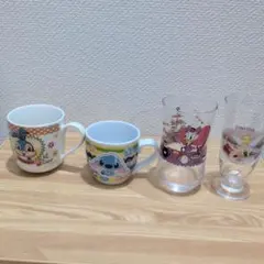 ディズニーキャラクター マグカップ　グラス　 4個セット
