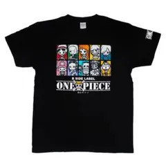 B-SIDE LABEL ワンピース　麦わらの一味(黒)/Tシャツ Mサイズ