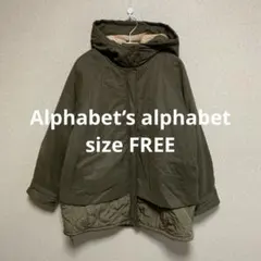 Alphabet’s alphabet ミリタリーブルゾン