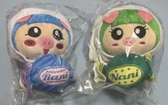 ろこまこあこ　マスコットキーホルダー　2点