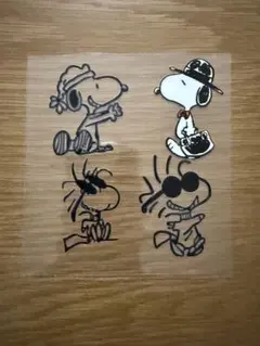 スヌーピー キャラクター ステッカー