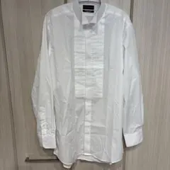 CHRISTIAN ORANI ホワイトフォーマルシャツ（タキシード用）