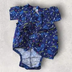 ネイビー 甚平 80cm