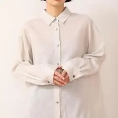CASA FLINE オーガニックコットン ボタニカルダイルーズシャツのサムネイル