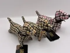 【良品】DAKS ダックスフンド マスコット バッグ チャーム 3体セット