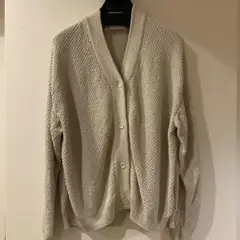 evam eva モスステッチカーディガン