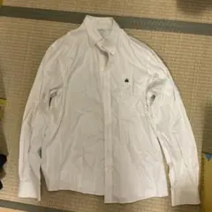 k*d様 ホワイト 長袖シャツ ロゴ刺繍　ブルックスブラザーズ