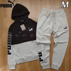 プーマ スウェット 上下セット パーカー パンツ GY 新品 M