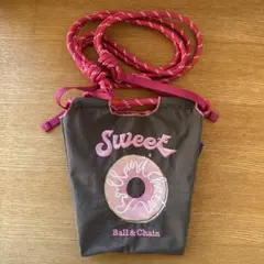 Ball & Chain ドーナツ刺繍 ショルダーバッグ