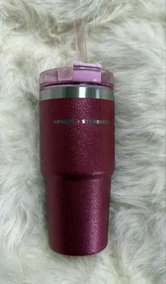 スタバ 3WAYステンレスタンブラーSTANLEY グリッタービビットピンク