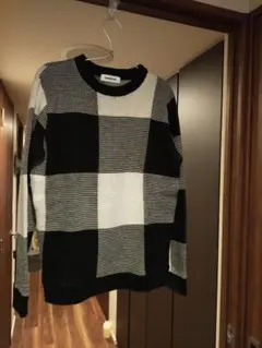 極美品　モンキータイム チェック柄ニットセーター　フレッドペリー　日本製