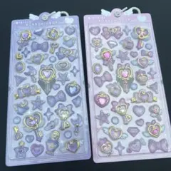 ボンボンドロップシール　マジカルシリーズ　ピンク　パープル