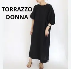 TORRAZZO DONNA　前後2WAY アイラインワンピース　リネン混のサムネイル