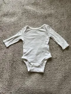 ホワイト ベビー肌着 3-6ヶ月 クマプリント