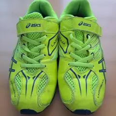 Asics LAZERBEAM キッズスニーカー ネオンイエロー　21.5㎝