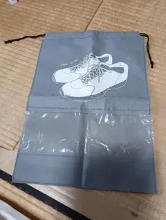 シューズバッグ 靴袋 グレー 巾着タイプ #メルカリでハロウィン