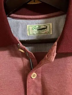 クロコダイル　CROCODILE ワインレッド　ポロシャツ　ワニ　M 日本製