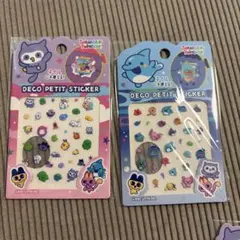たまごっちパラダイス　デコプチステッカー 　パープルスカイ 　ブルーウォーター