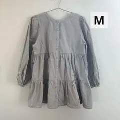 Mサイズ ティアードチュニック ブラウス しまむら