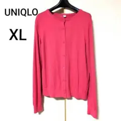 UNIQLO ユニクロ クルーネックカーディガン ピンク XL