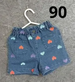 【新品、タグ付き】しまむら　micorrid ミコリッド　ハート　刺繍　ズボン