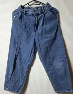 GU ウエストゴム ブルーデニムパンツ M