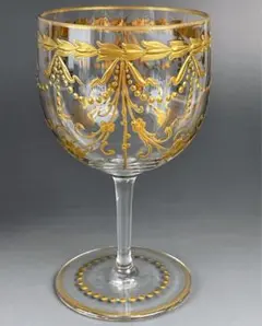 Y2590-4 オールドバカラ 金彩装飾 グラス 高さ14㎝ 豪華金彩 Yahoo!オークション -「バカラ グラス 金彩」(ガラス) (工芸品