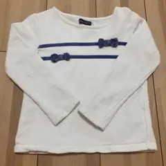 ♡中古♡べべ ホワイト 長袖トレーナー